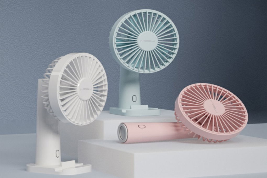 Quạt Mipow cầm tay Flip Adjust Mini Fan Light