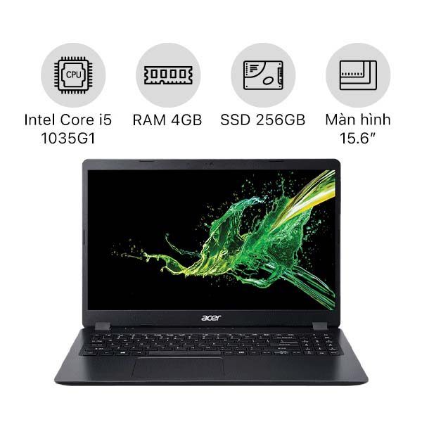 Laptop Acer Aspire 3 A315-56-502X NX.HS5SV.00F (i5 - ảnh 1
