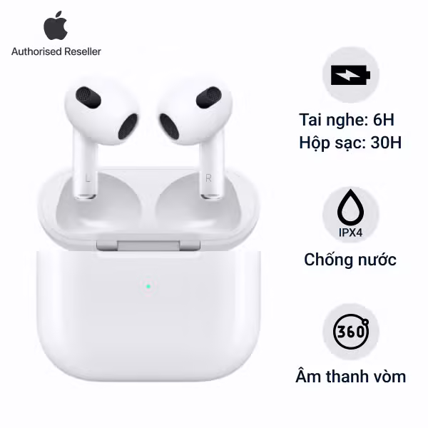 Tai nghe Apple AirPods 3 2021 MagSafe Chính Hãng - ảnh 1