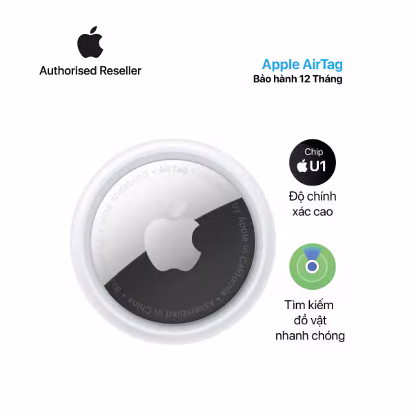 Apple Airtag Chính Hãng (Likenew)-Màu trắng - ảnh 1