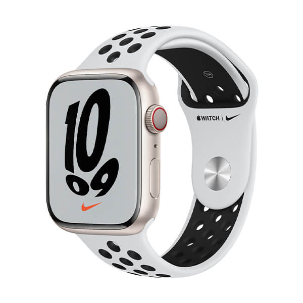 Apple Watch Nike Series 7 45mm (GPS) Viền nhôm - Dây cao su