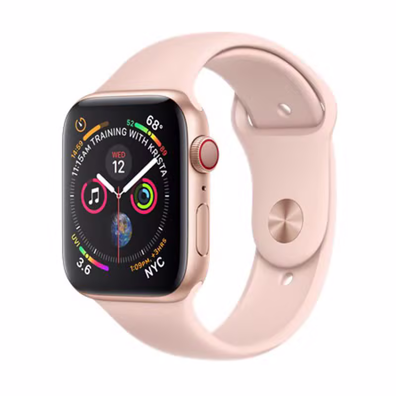 Apple Watch Series 4 44mm (4G) viền nhôm vàng hồng - Dây cao su (Nobox - TBH) - ảnh 1