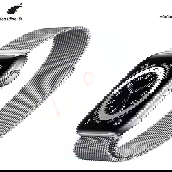 Apple Watch Series 6 44mm (4G) Viền thép bạc - Dây