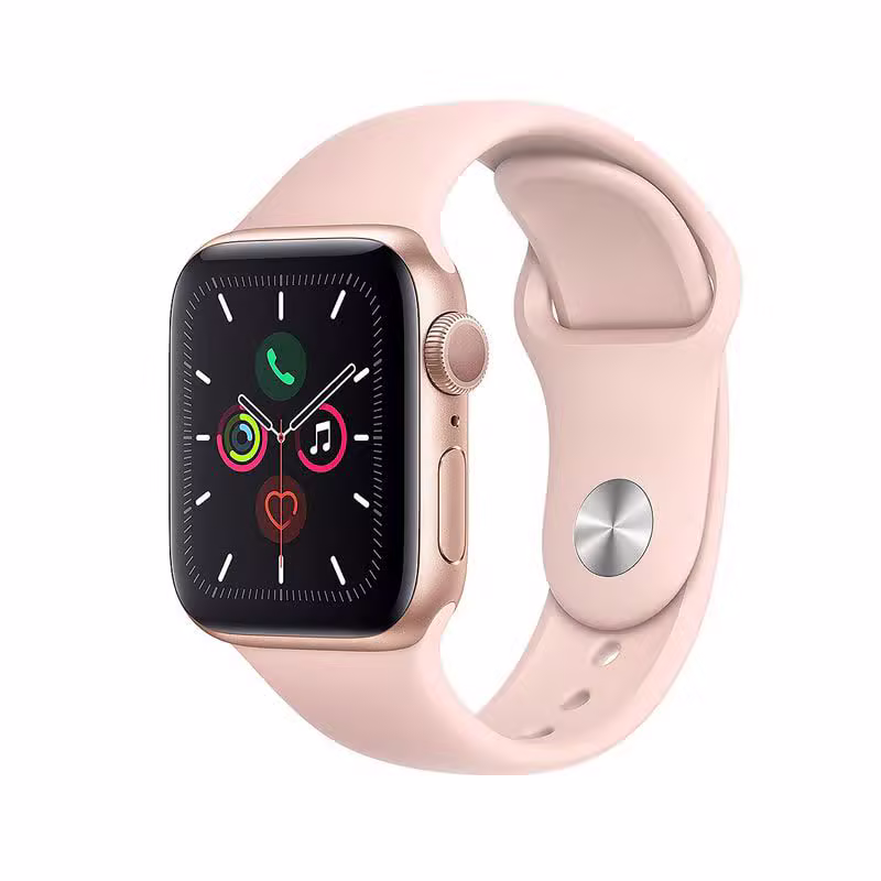 Apple Watch Series 5 40mm (GPS & LTE) cũ viền nhôm đen - Dây cao su - ảnh 1