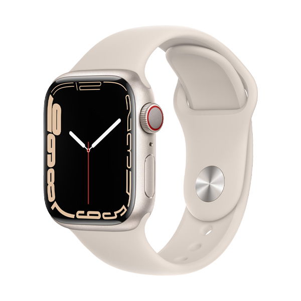 Apple Watch Series 7 45mm (4G) Viền nhôm - Dây cao su