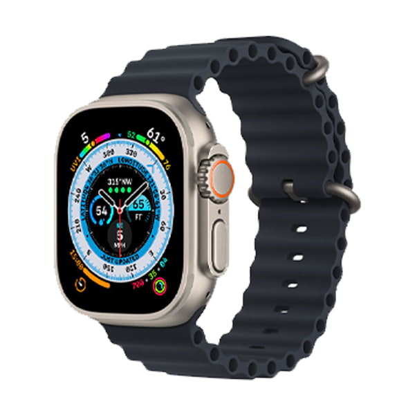 Apple Watch Ultra 49mm (LTE) Viền Titan - Dây cao su