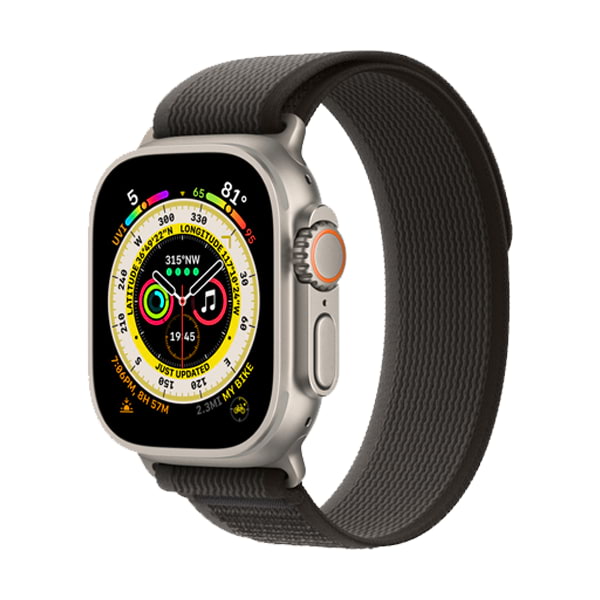 Apple Watch Ultra 49mm (LTE) viền Titan - Dây Trail Loop size S/M