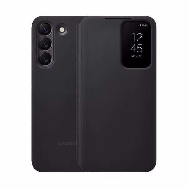 Bao da Samsung Galaxy S22 Plus Smart Clear View - Màu đen - ảnh 1
