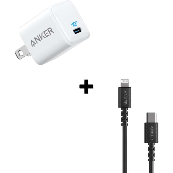 Bộ Combo cáp sạc Anker 20W Type C to Lightning A8612-Combo