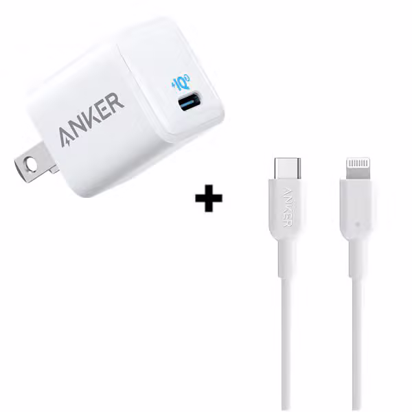 Bộ Combo cáp sạc Anker 20W Type C to Lightning A8632 - ảnh 1