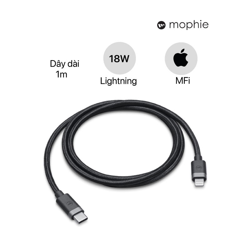 Cáp USB-C to Lightning mophie 1M