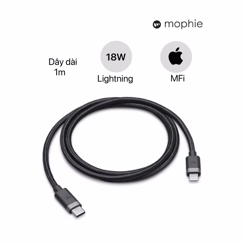 Cáp USB-C to Lightning mophie 1M - ảnh 2