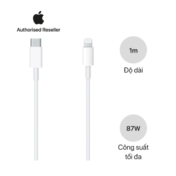 Cáp Apple USB-C sang Lightning (1m) Chính Hãng