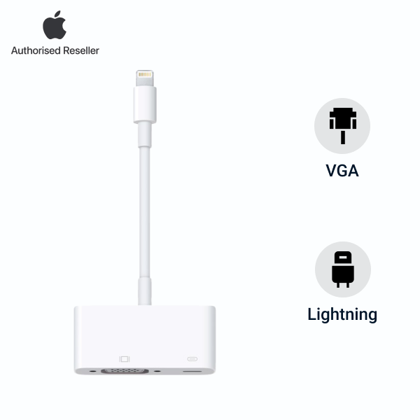 Cáp chuyển đổi Apple Lightning to VGA Chính hãng - Di Động Việt