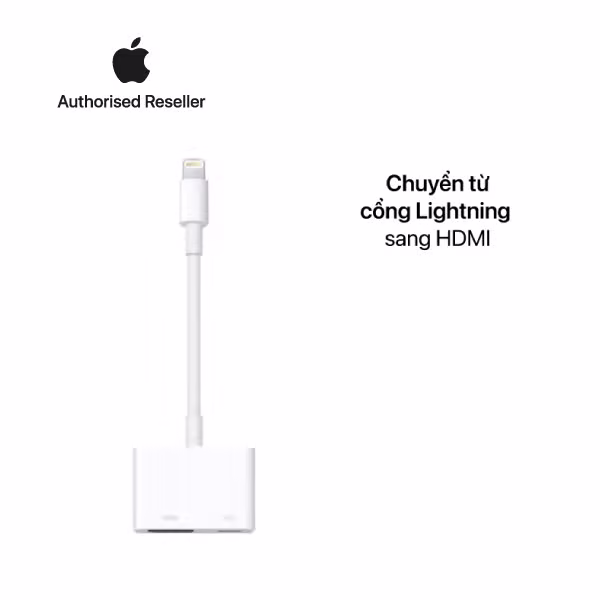 Cáp chuyển đổi Apple Lightning to HDMI Chính hãng-Màu trắng - ảnh 2