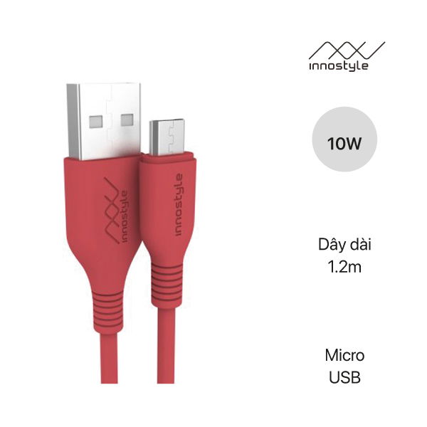 Cáp Innostyle Jazzy USB-A to Micro 1.2M