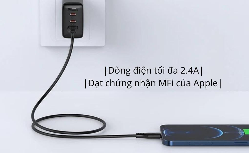 Cáp ACEFAST Lightning 1.2m vỏ nhựa - C3-02