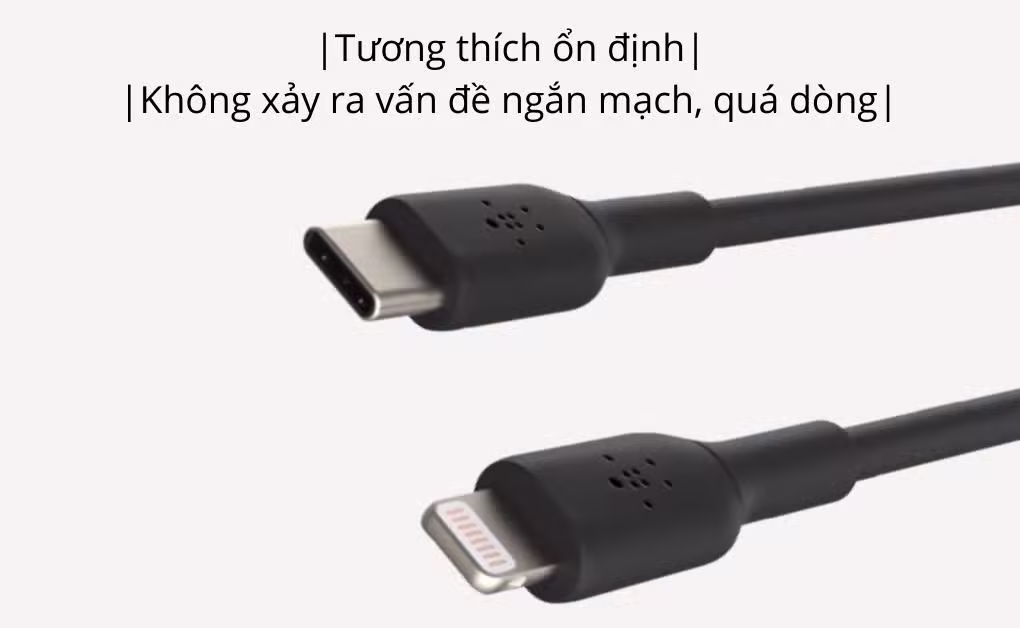 Cáp sạc C - Lightning 1m vỏ nhựa 30W Belkin - ảnh 5