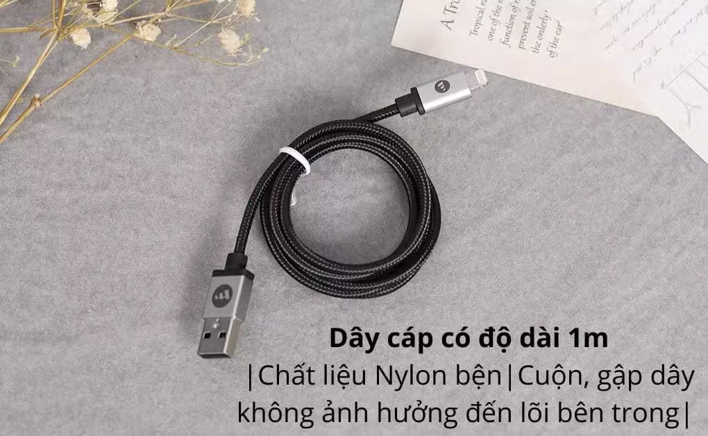 Bộ Combo sạc cáp Mophie 10W Lightning-Màu đen - ảnh 4