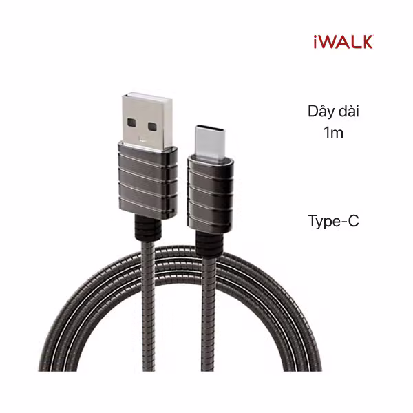 Cáp sạc nhanh iWALK Type C 2.4A CST016C - ảnh 2
