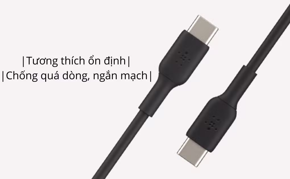 Cáp sạc USB Type C - C 2m vỏ nhựa PVC 60W Belkin - ảnh 6