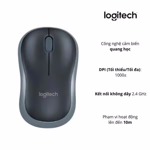 Chuột không dây Logitech M185 - ảnh 1