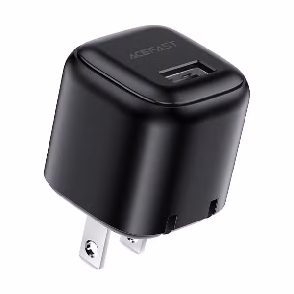 Sạc ACEFAST 12W 1 cổng USB-A (US) - DA1 màu đen - ảnh 1