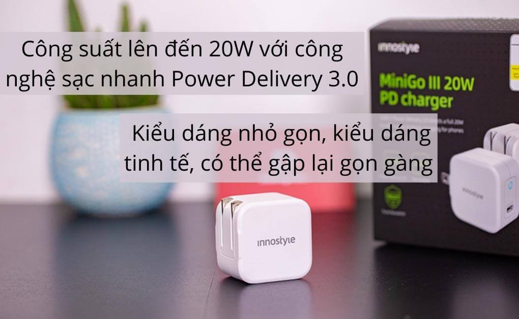 Bộ combo cáp sạc Innostyle 20W Type-C to Lightning-Combo - ảnh 2