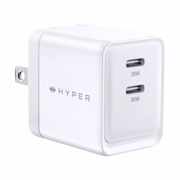 Củ sạc nhanh Hyper 2 cổng USB-C PPS 33W / PD 35W HJG35NA - ảnh 2