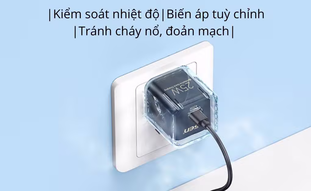 Sạc PISEN Quick ice Crystal PD 25W / Mini PD 25W - ảnh 4