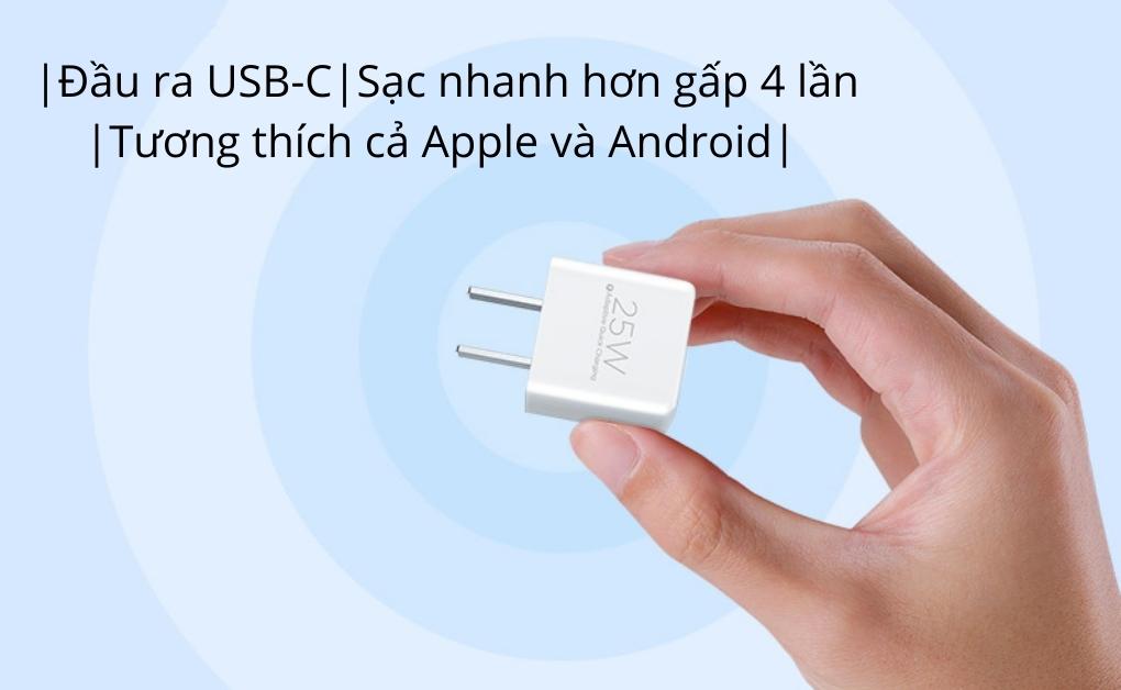 Sạc PISEN Quick ice Crystal PD 25W / Mini PD 25W