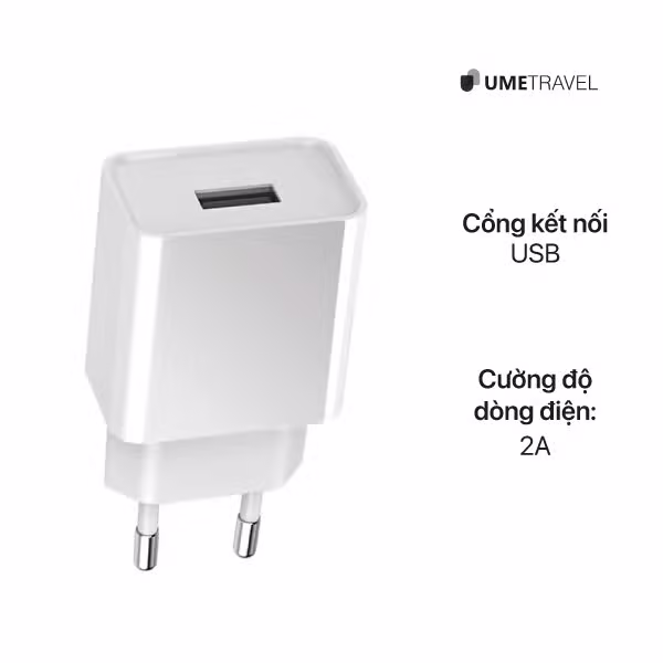 Củ sạc USB 2.1A UmeTravel A1 - ảnh 3