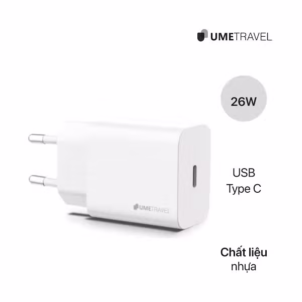 Củ sạc USB-Type C 20W A6 UmeTravel - ảnh 2