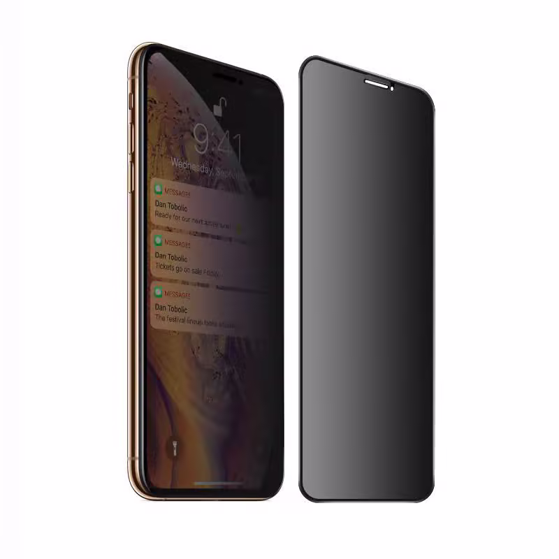 Miếng Dán Cường Lực iphone 11 PRO Mipow Kingbull HD Chống Nhìn Trộm - Đen - ảnh 1
