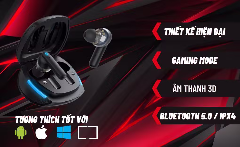 Tai nghe không dây Soundpeats Gamer No 1 - ảnh 4