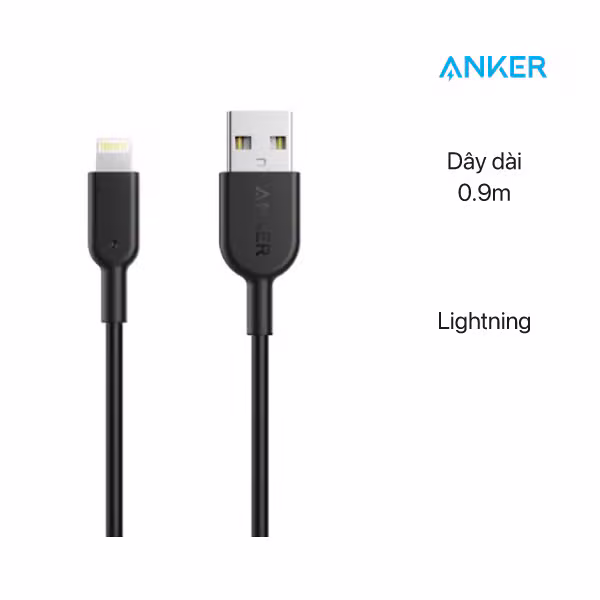 Cáp Anker PowerLine II Lightning, dài 0.9m A8432 - ảnh 2