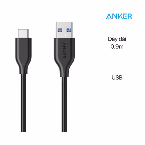 Dây cáp sạc Anker USB-C to USB 3.0 (3ft/0.9m) - ảnh 2