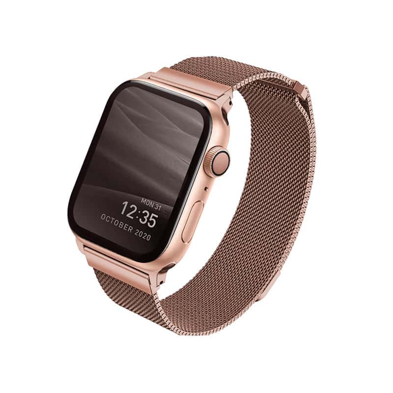 Dây đeo Apple Watch 44/42mm Uniq Dante Mesh Steel