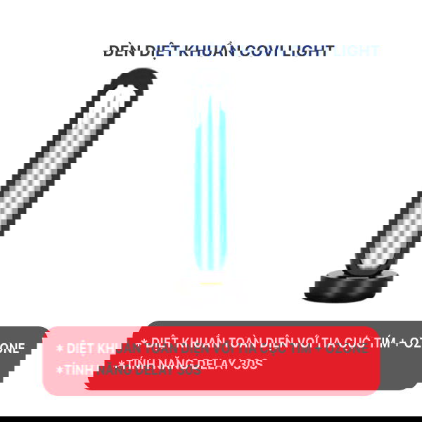 Đèn diệt khuẩn COVI Light -Màu đen