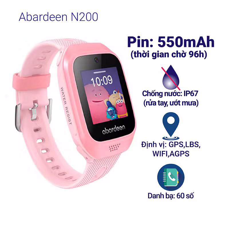 Đồng hồ định vị trẻ em Abardeen N200 - ảnh 1