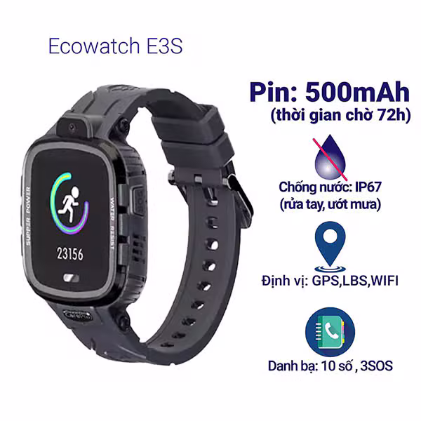 Đồng hồ định vị trẻ em Ecowatch E3S - ảnh 1