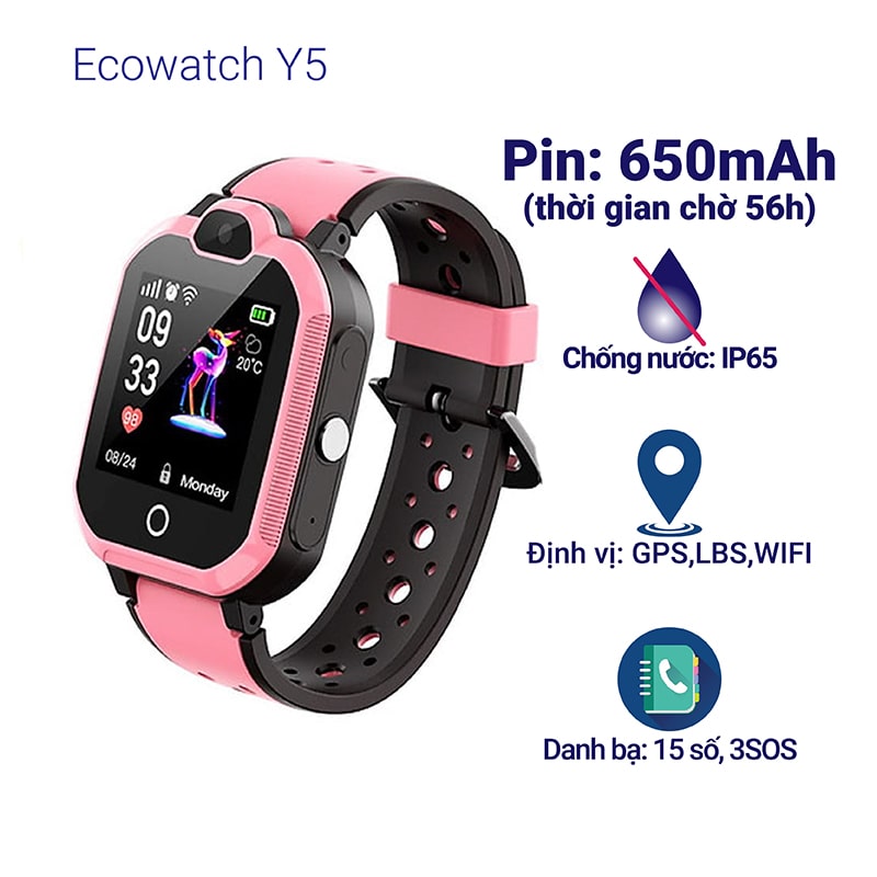 Đồng hồ định vị trẻ em Ecowatch Y5