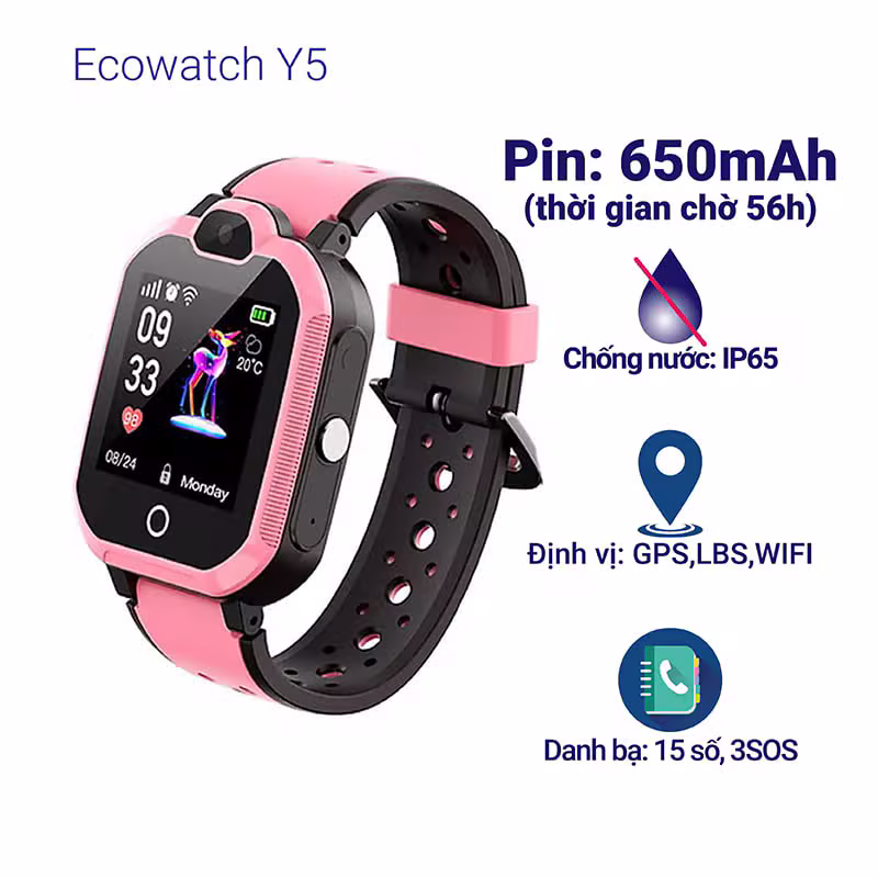 Đồng hồ định vị trẻ em Ecowatch Y5 - ảnh 1