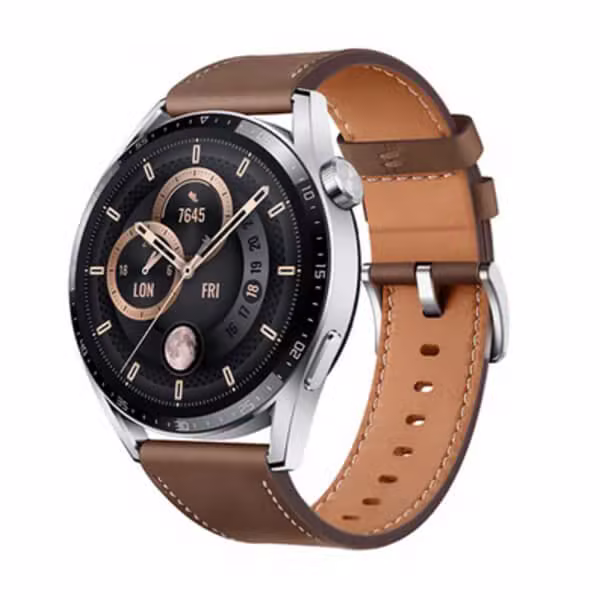 Đồng hồ thể thao thông minh Huawei Watch GT3 Classic 46mm - Dây da nâu - ảnh 1