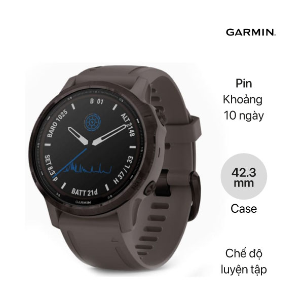 Đồng hồ thông minh Garmin Fenix 6s Pro Solar - ảnh 1