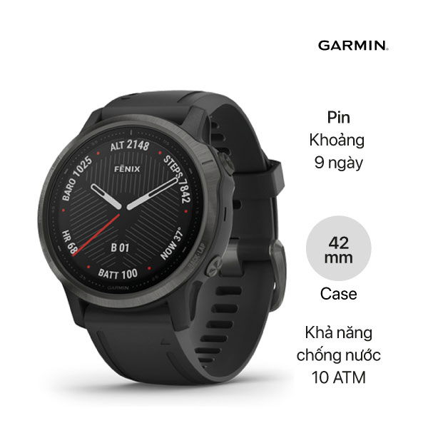 Đồng hồ thông minh Garmin Fenix 6S Sapphire