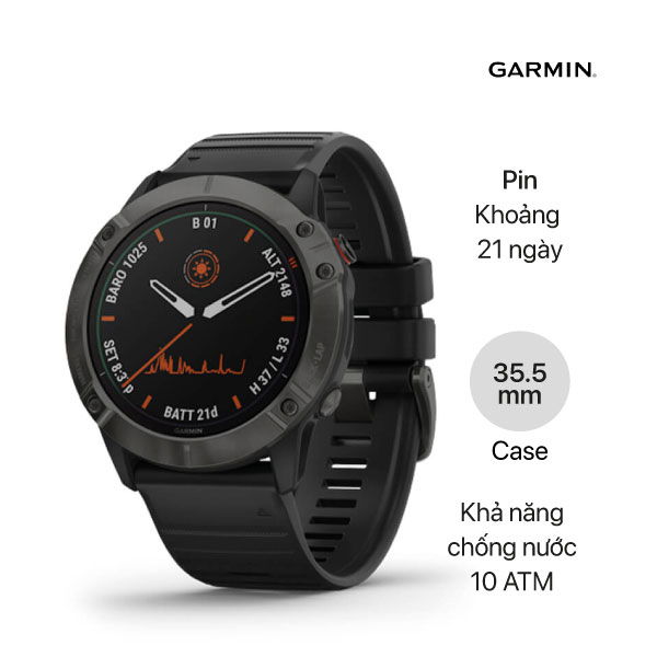 Đồng hồ thông minh Garmin Fenix 6X Pro Solar