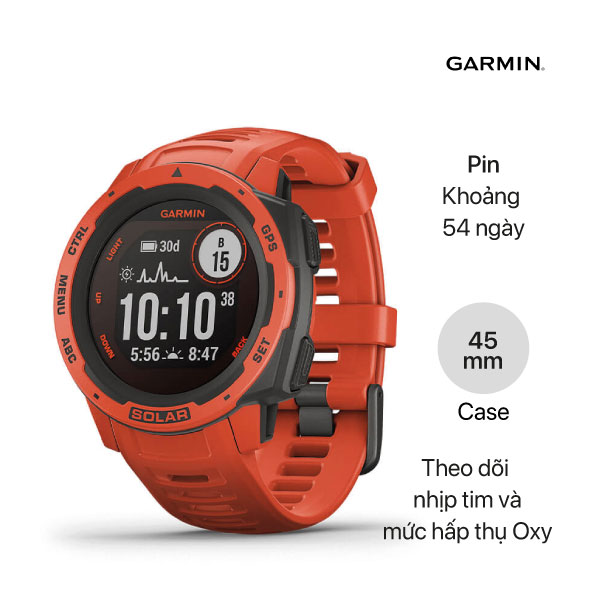 Đồng hồ thông minh Garmin Instinct Solar - ảnh 1