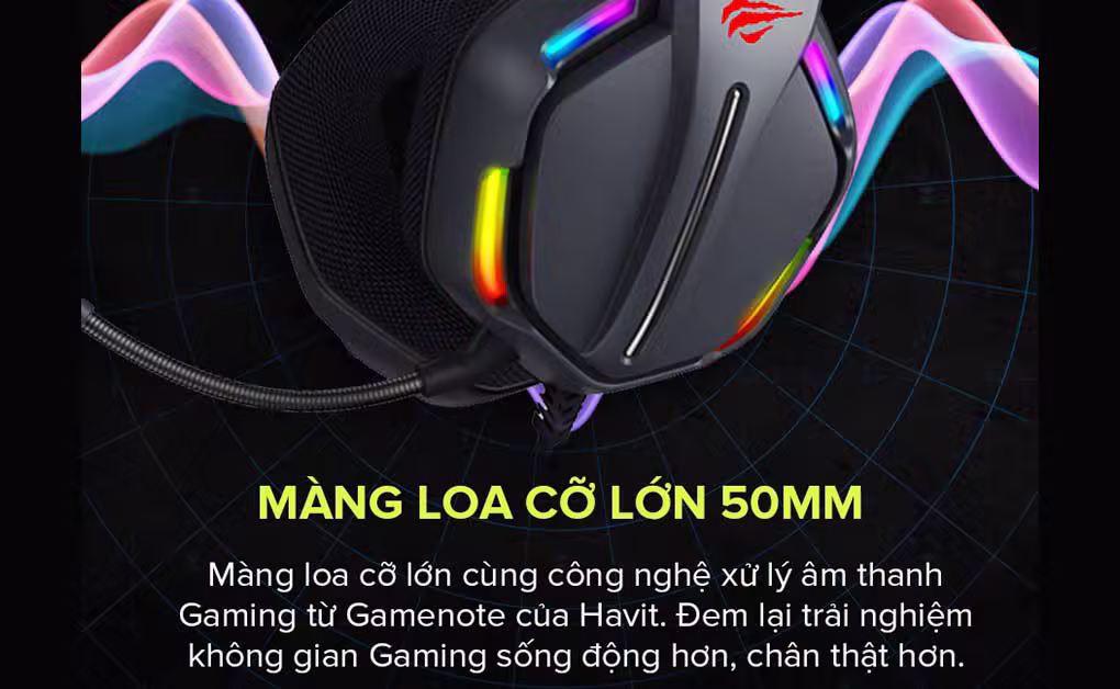 Tai nghe Gaming Havit H2012D-Màu đen - ảnh 4