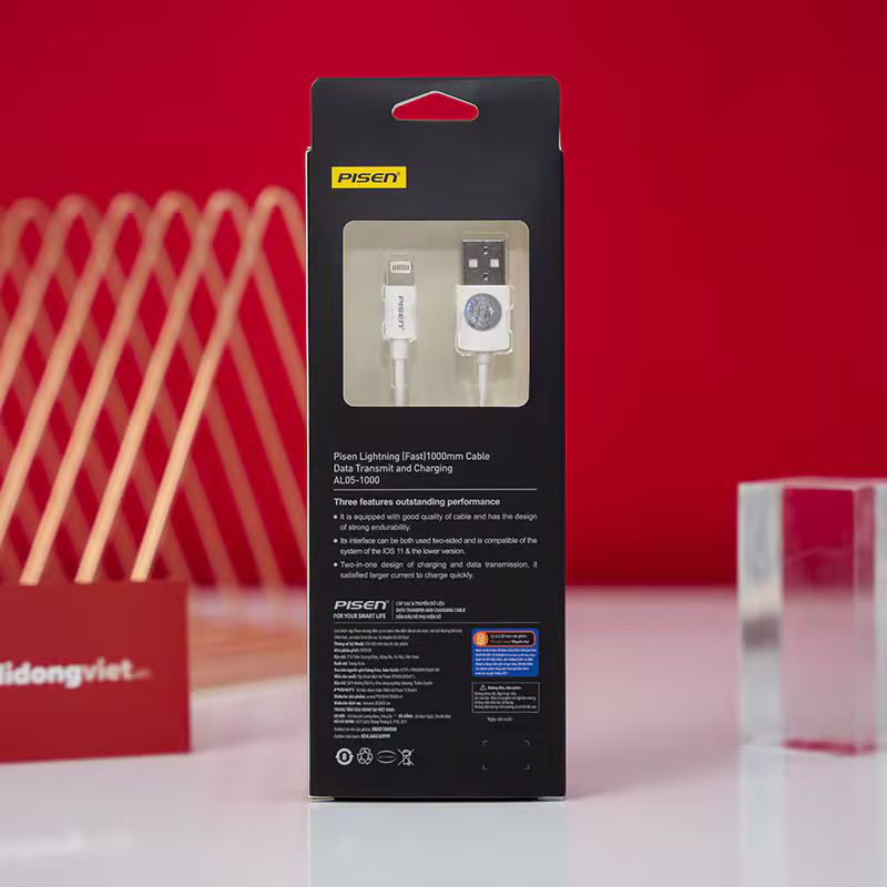 Cáp Pisen Lightning Fast 1000mm AL05-1000 - ảnh 2